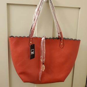 NWT   MKF Amahia Reversible Tote RED or GRAY! 2 IN 1!